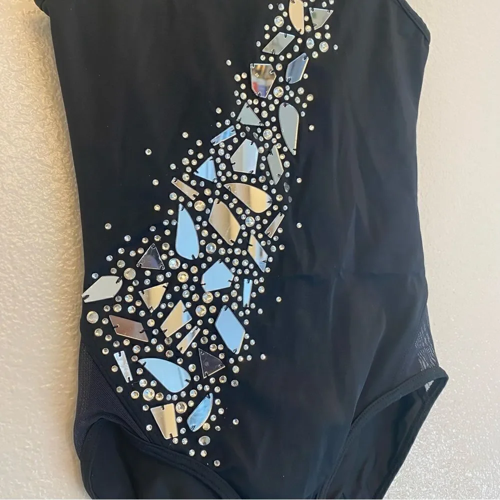 WEISSMAN Dance contemporary solo black Crystal illusion competition MT9746 MC